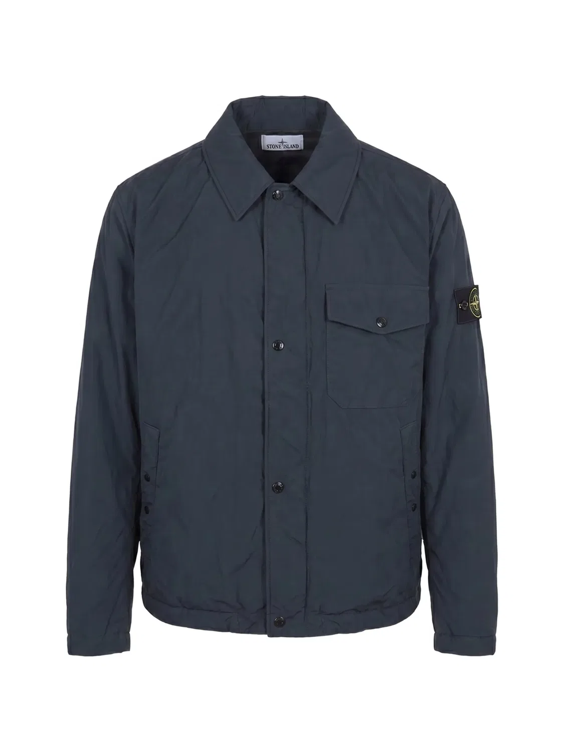 Куртка-рубашка синяя Stone Island, синий