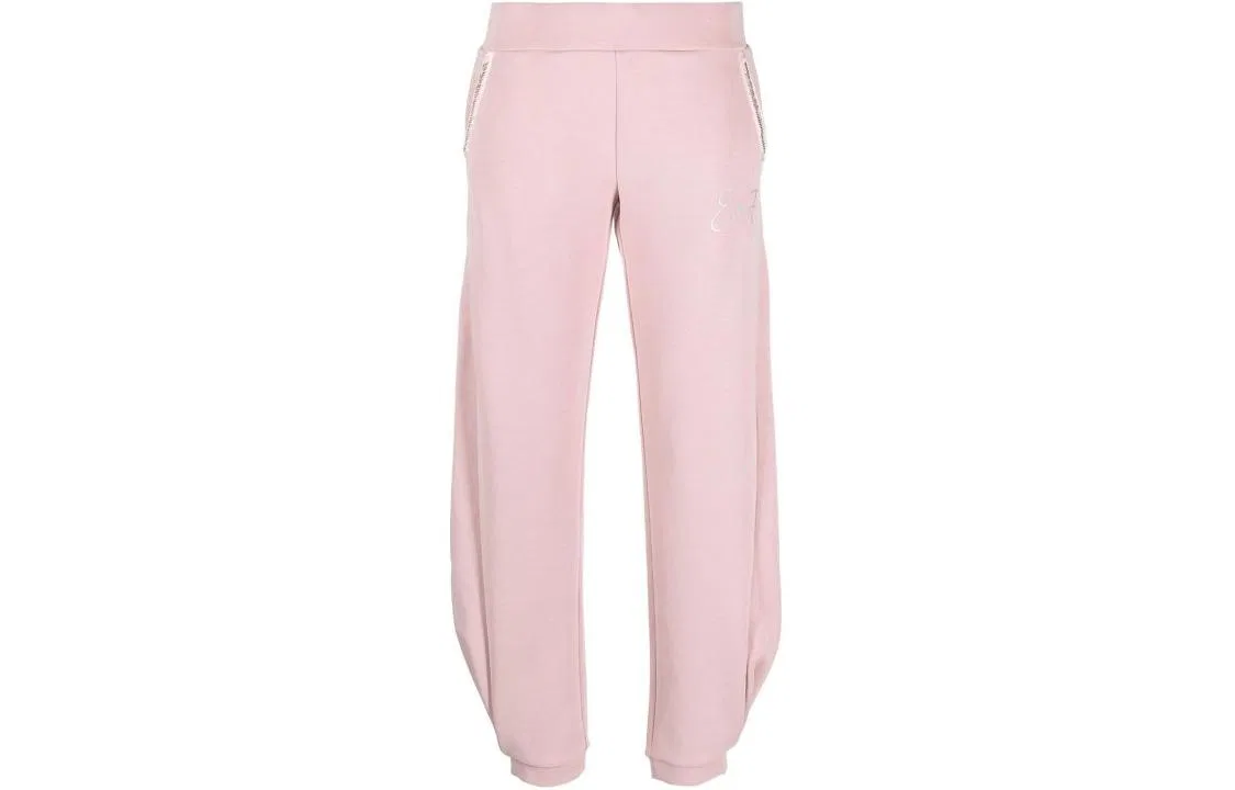 Спортивные штаны женские трикотажные, EMPORIO ARMANI, Pink