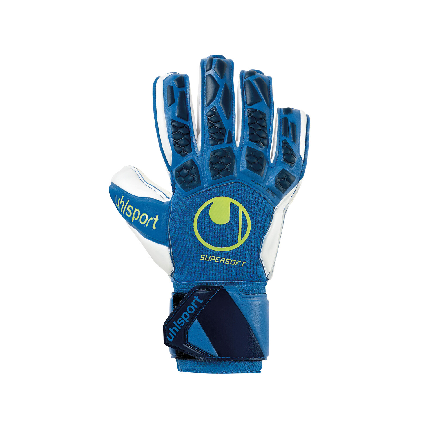 

Вратарские перчатки Uhlsport Hyperact Supersoft, синий/темно-синий/белый
