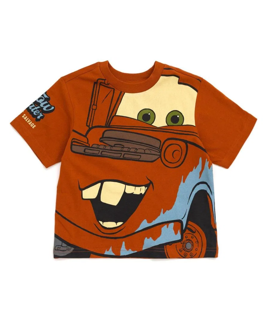 Футболка с принтом Cars Mater Rust Brown