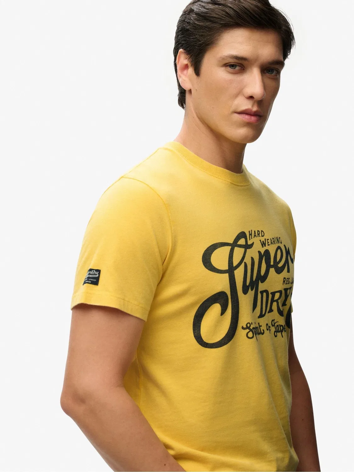 Футболка свободного кроя Industry Worker Superdry, желтый — фото 3