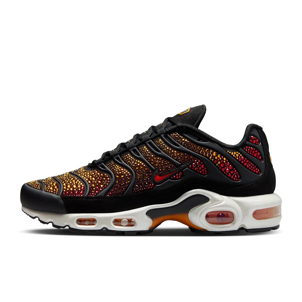 Кроссовки женские Swarovski x Nike Air Max Plus, черный/красный