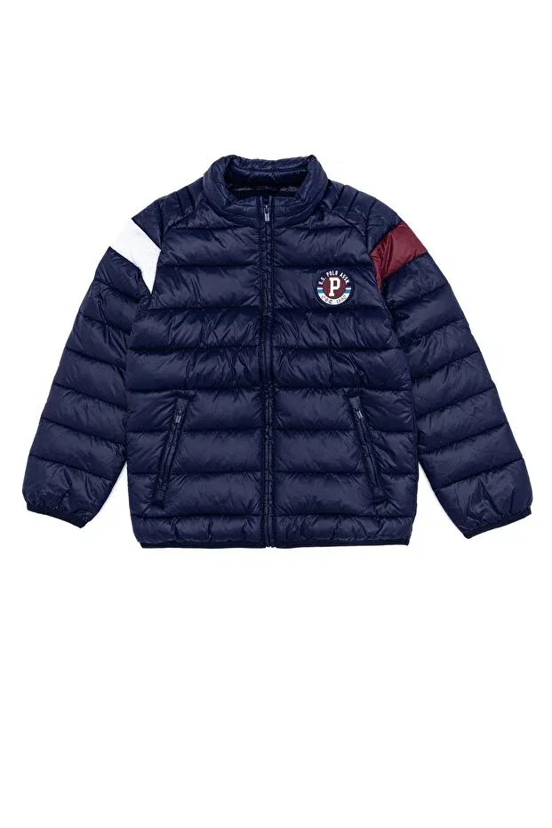 Детское пальто для девочек с длинным рукавом U.S. Polo Assn., Navy Blue