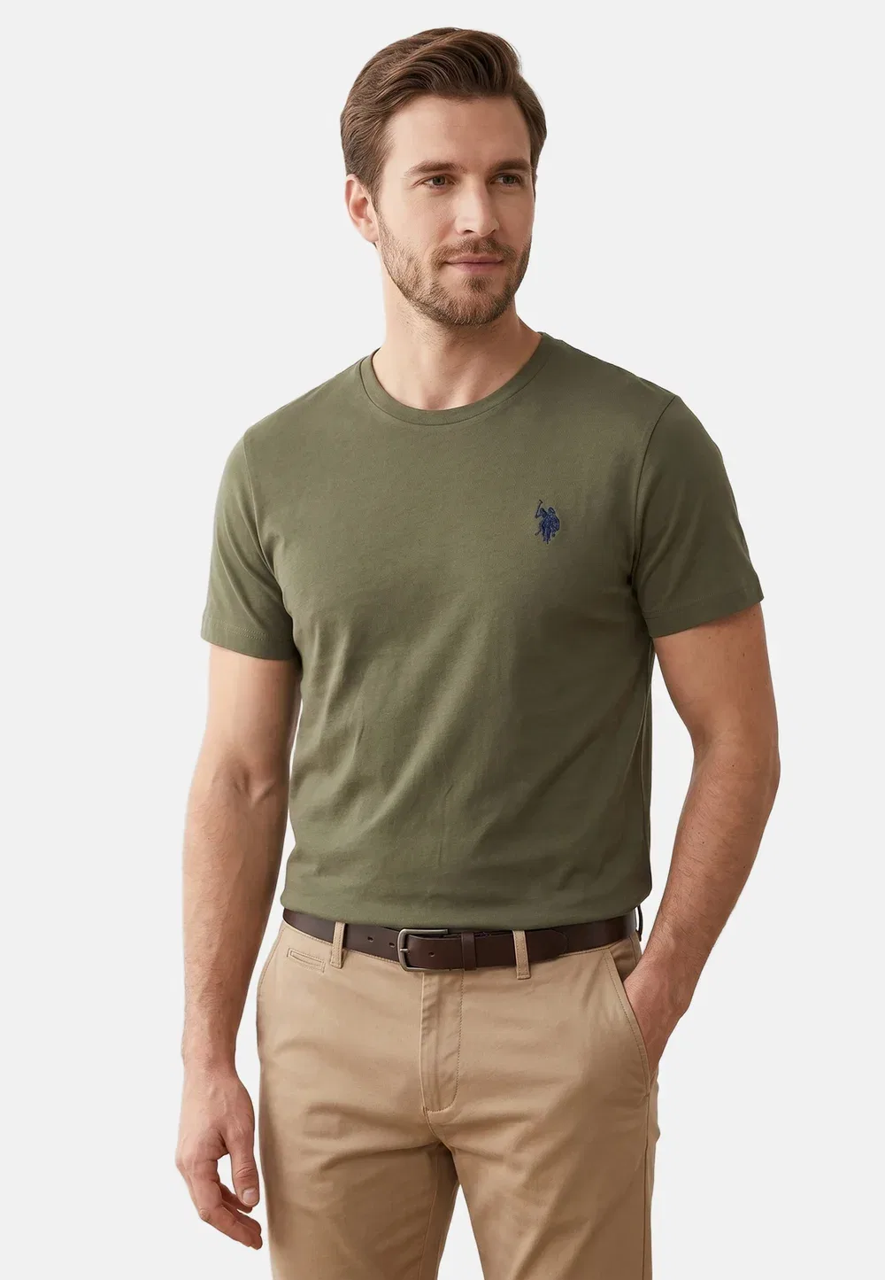 Футболка - базовая футболка U.S. Polo Assn., Forest