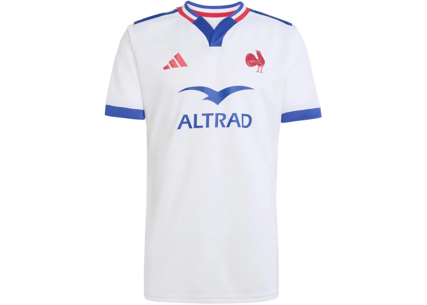 Мужская реплика джерси Франции по регби Adidas, White