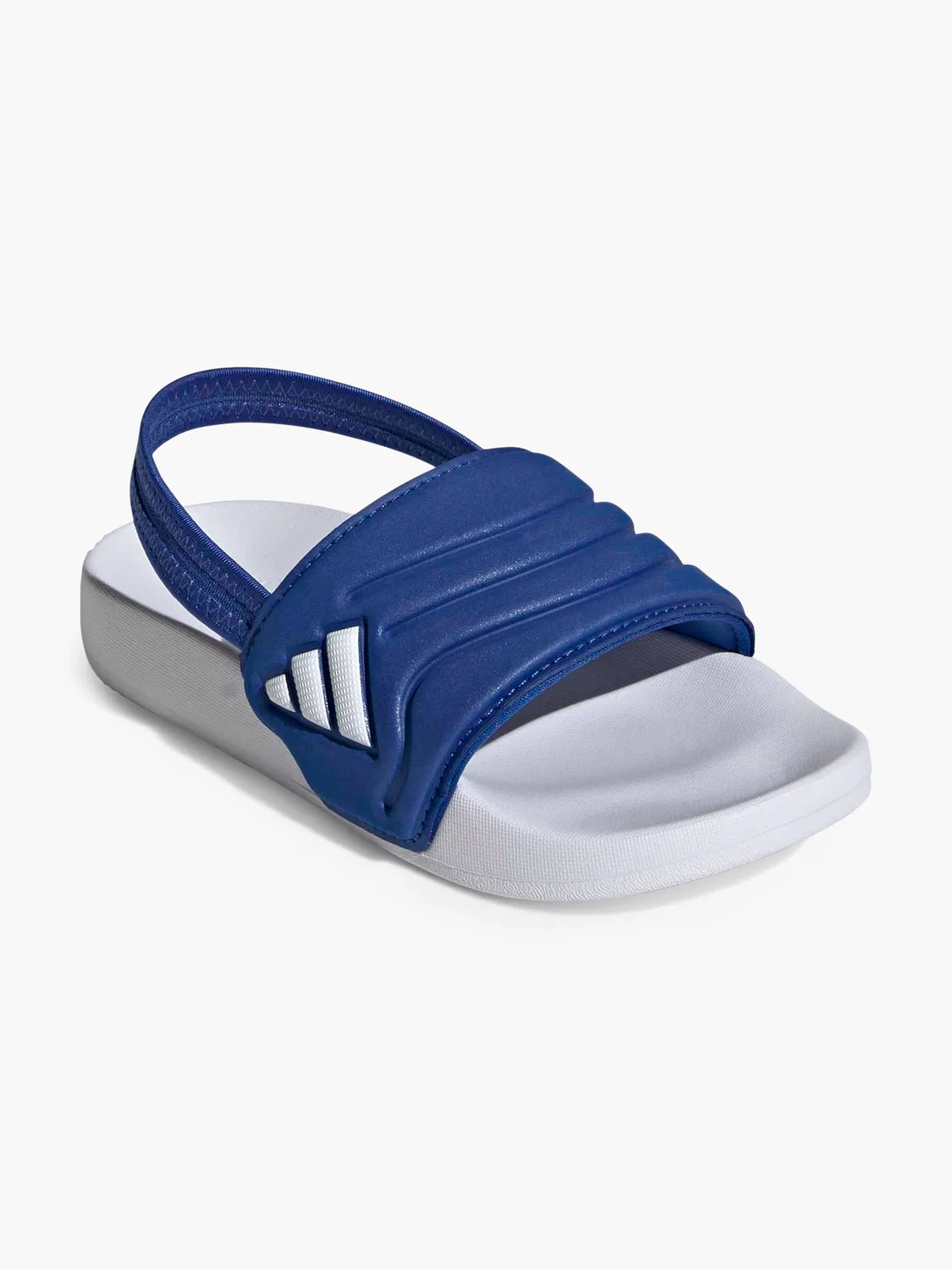 Детские шлепанцы с эластичной вставкой Adidas, синий — фото 2