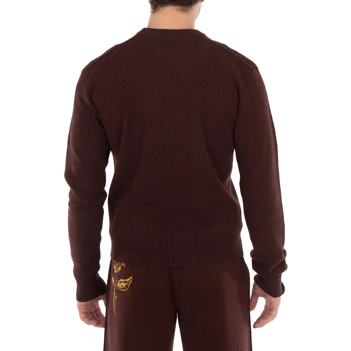 Свитер с цветочным принтом Knit Stretch Floral Graphic Sweater Burberry, Treacle — фото 4