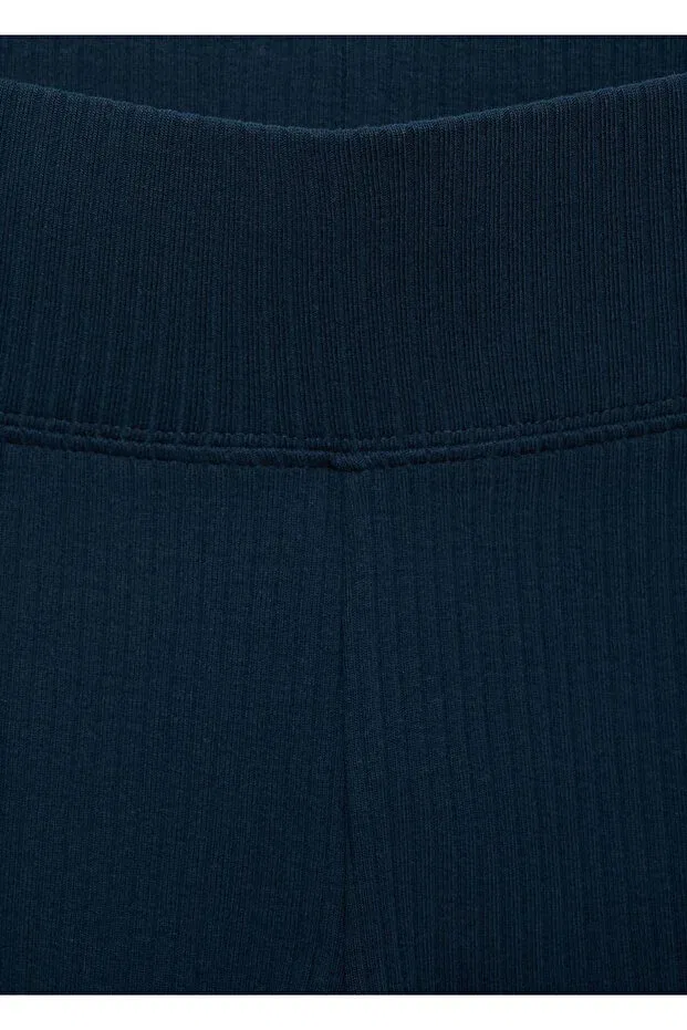 Детские леггинсы для девочек хлопковые Mango Kids, Navy Blue — фото 4