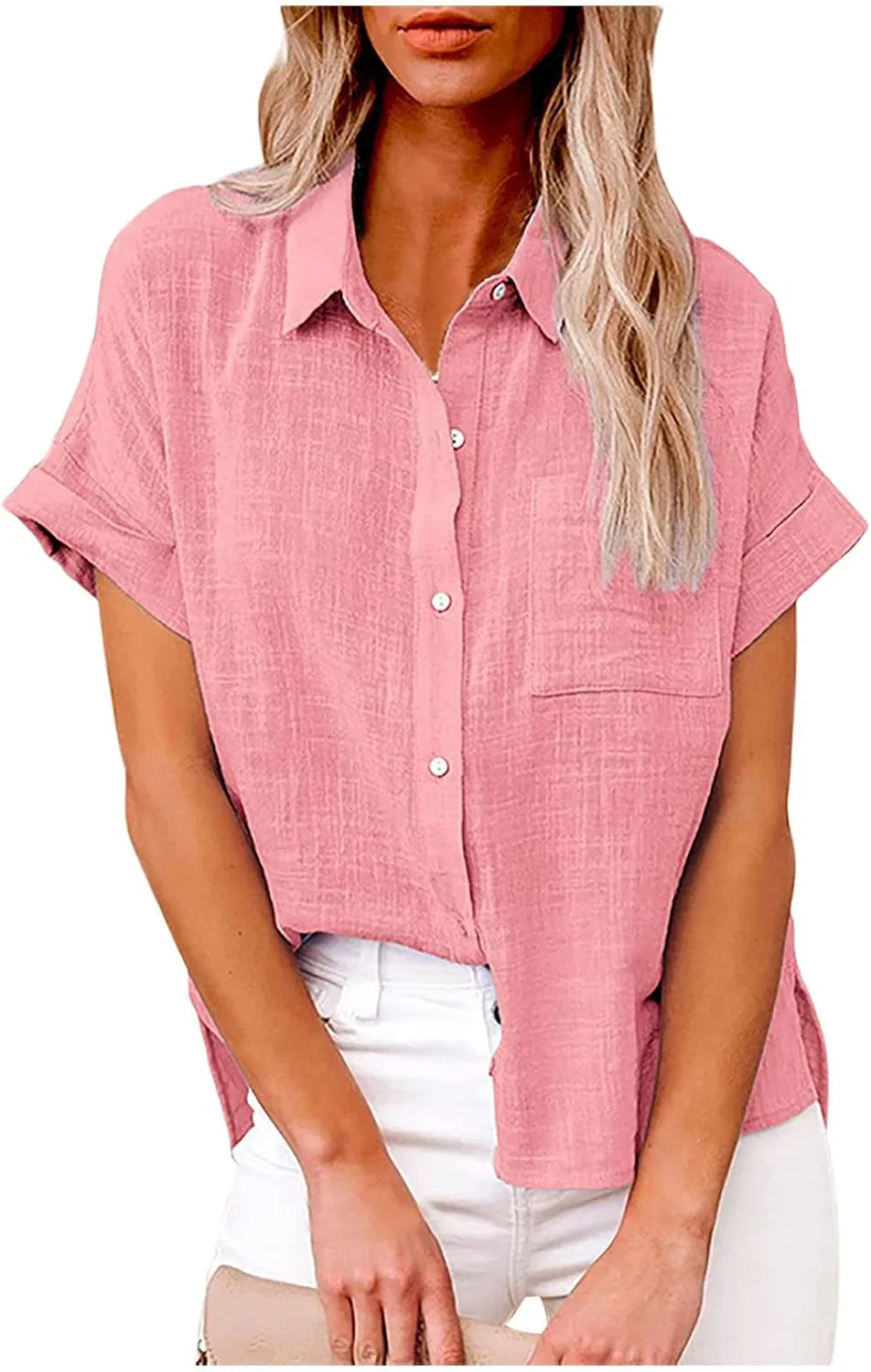 Женский кардиган с коротким рукавом, J-025 Pink
