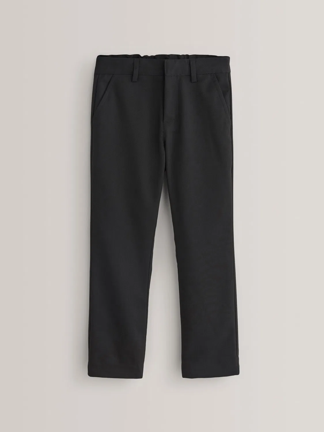Брюки прямого кроя, Slim Fit, Black Slim Waist Straight Leg School Trousers Next, черный