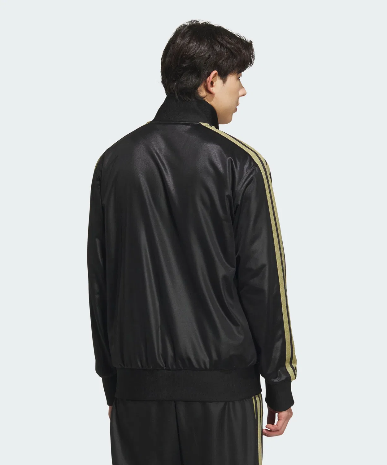 Мужской трек-топ с длинным рукавомStadium Gold Adidas, Black/Gold — фото 2