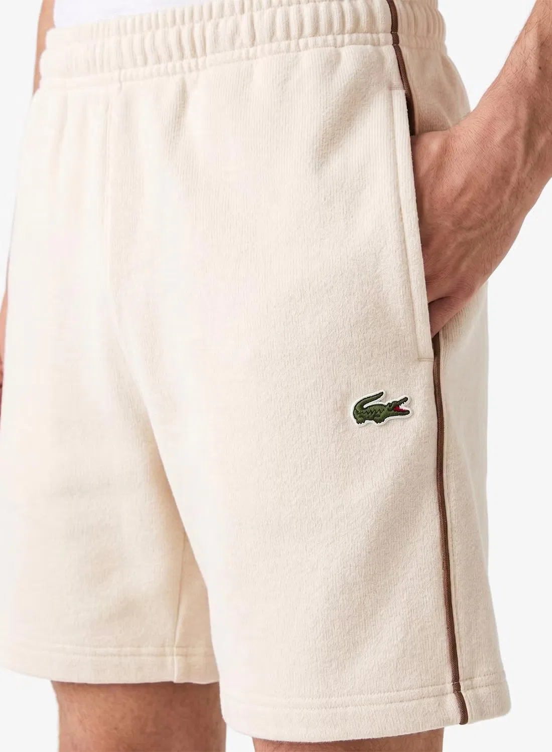 Шорты из флиса с цветными блоками Lacoste, розовый — фото 2