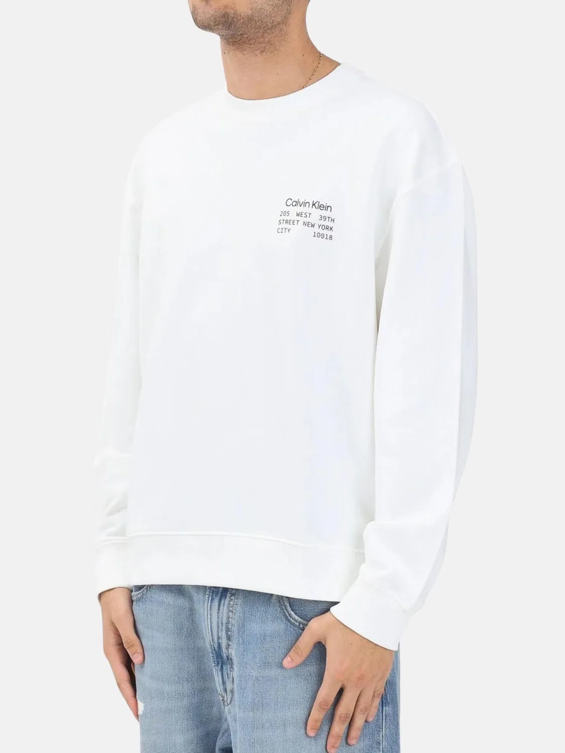 Толстовка Calvin Klein CALVIN KLEIN FELPA FELPA белого цвета — фото 2