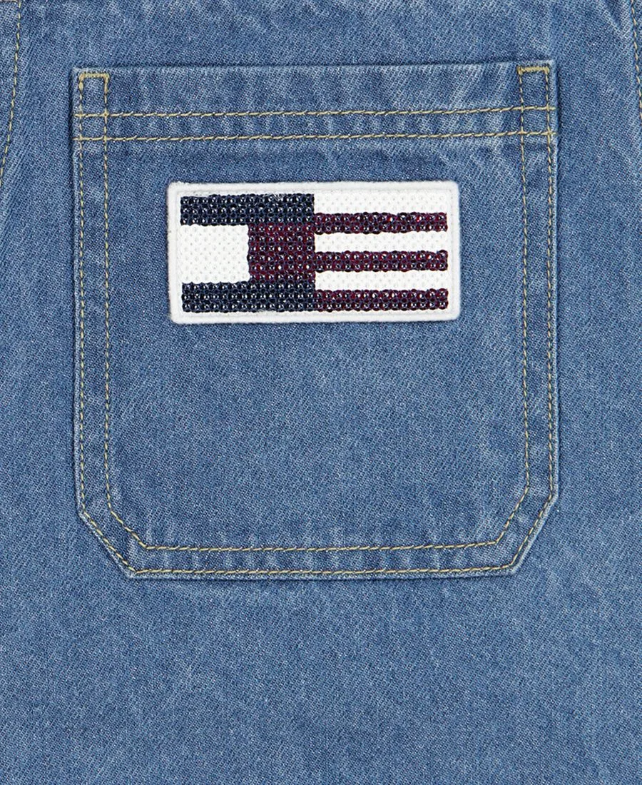 Сарафан джинсовый без рукавов Tommy Hilfiger, Dekalb Wash — фото 4