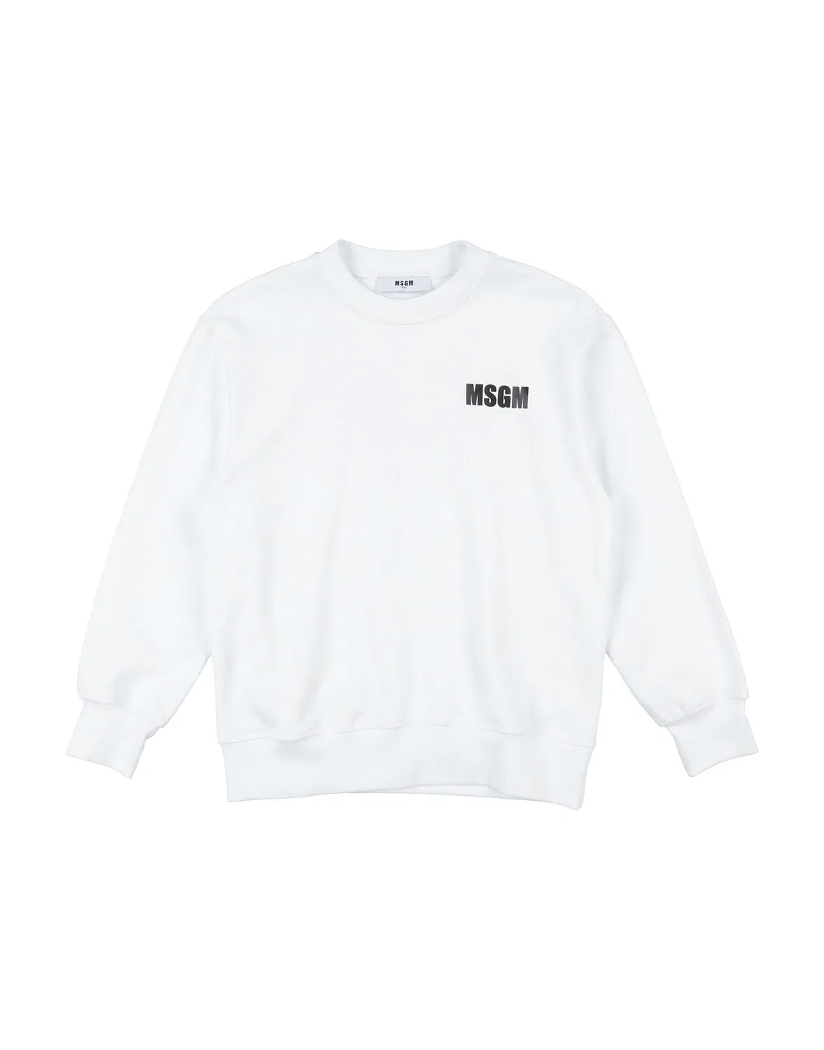 Детский свитшот для мальчиков с принтом Msgm, белый