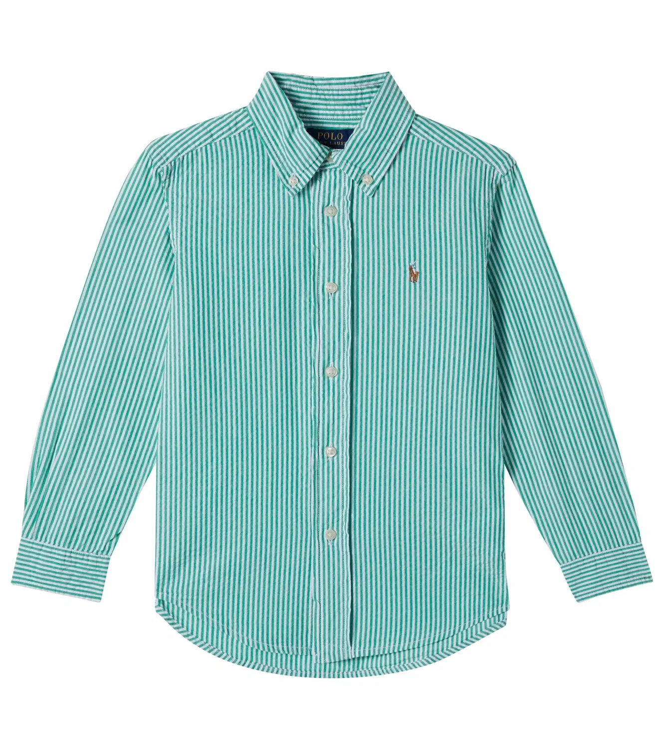 Рубашка с длинным рукавом Polo Ralph Lauren Kids, зеленый