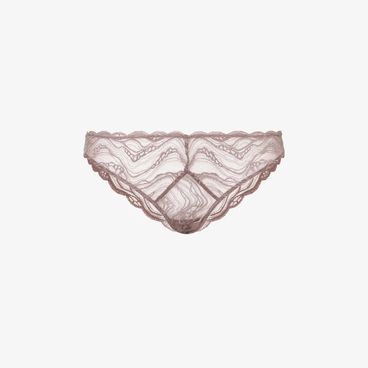 Чувственные эластичные кружевные трусики-бикини Calvin Klein, коричневый