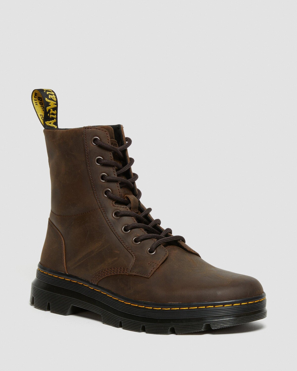 Ботинки Dr. Martens Combs Crazy Horse Leather Casual, коричневый (Размер US 12/EUR 46) — фото 2
