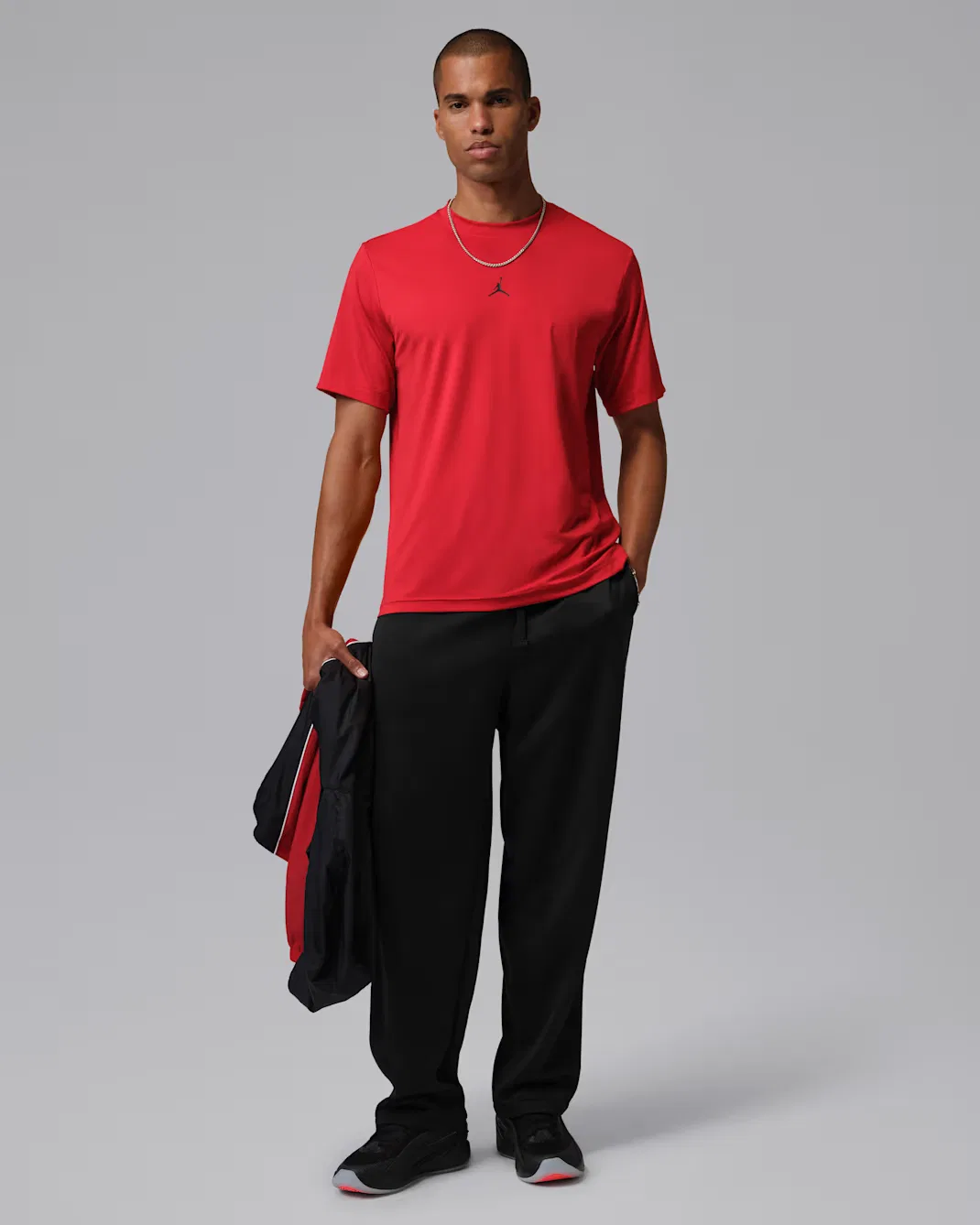 Мужские спортивные штаны Jordan Jumpman, Black/Gym Red/Gym Red — фото 4
