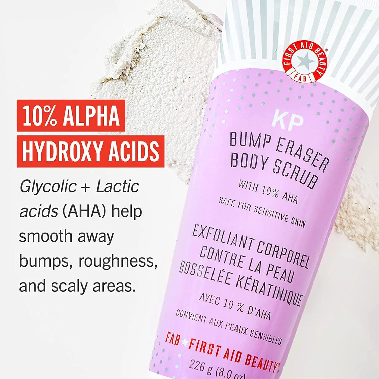 Набор First Aid Beauty: скраб для тела KP Bump Eraser и крем Ultra Repair Cream First Aid Beauty — фото 2