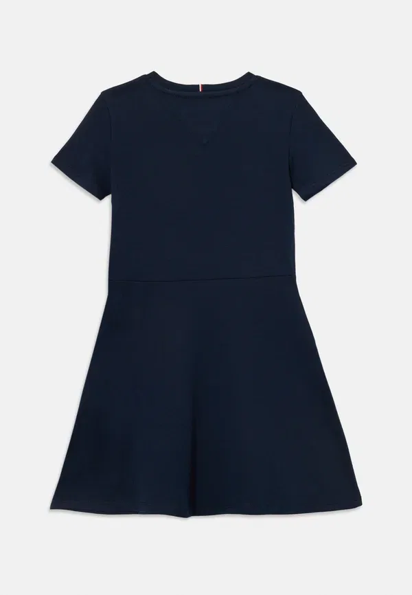Платье из джерси с принтом Essential Logo Slim Skater Dress Tommy Hilfiger, Dark Night темно-синий — фото 2