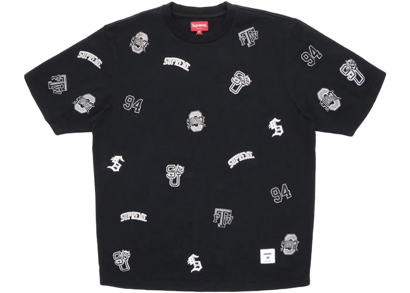 Мужская футболка с принтом Supreme S/S Top (SS20), Black