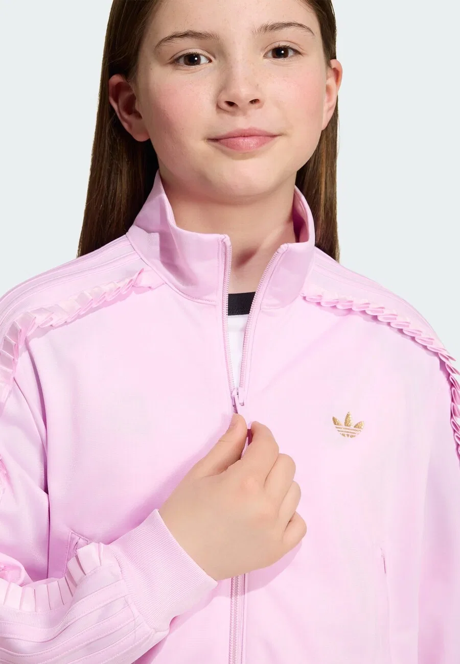 Худи на молнии ADIDAS ORIGINALS 'Firebird' в розовом цвете — фото 4