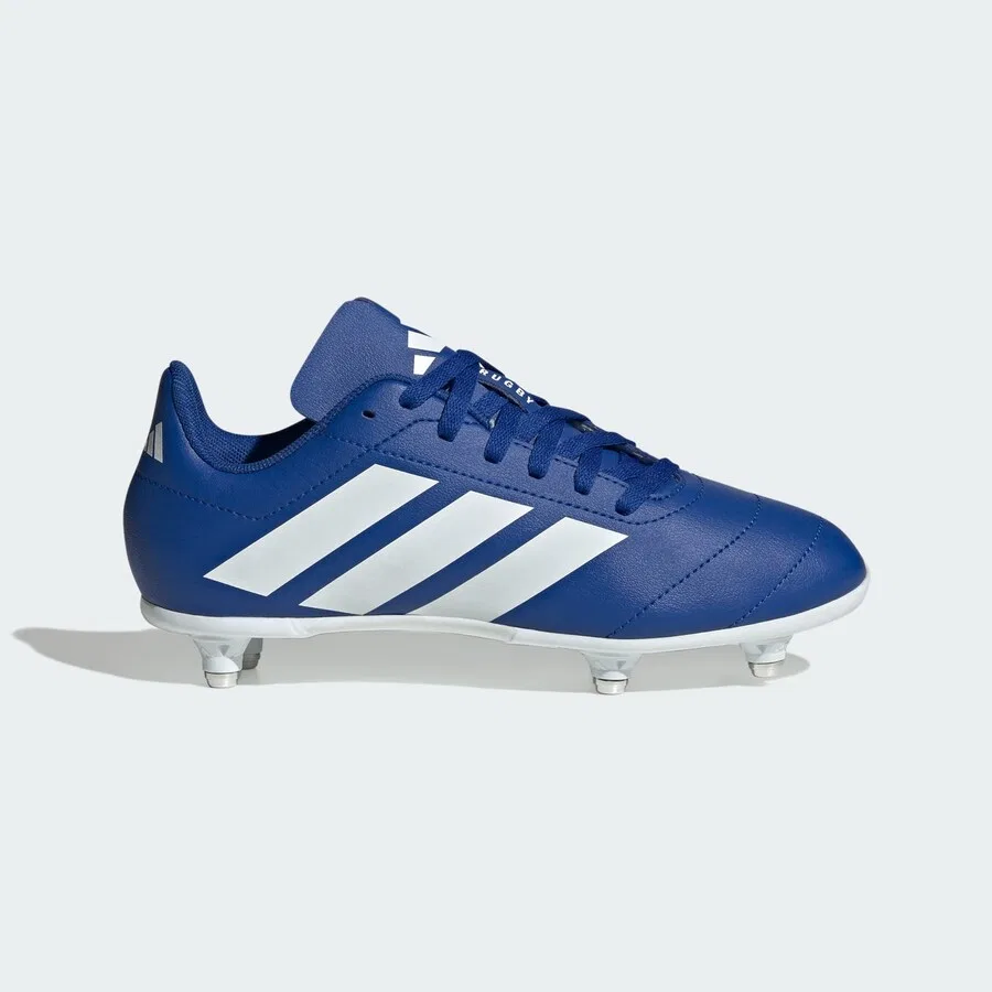 Спортивные кроссовки ADIDAS PERFORMANCE «Регбийные бутсы для юниоров на мягком грунте» королевского синего цвета — фото 4