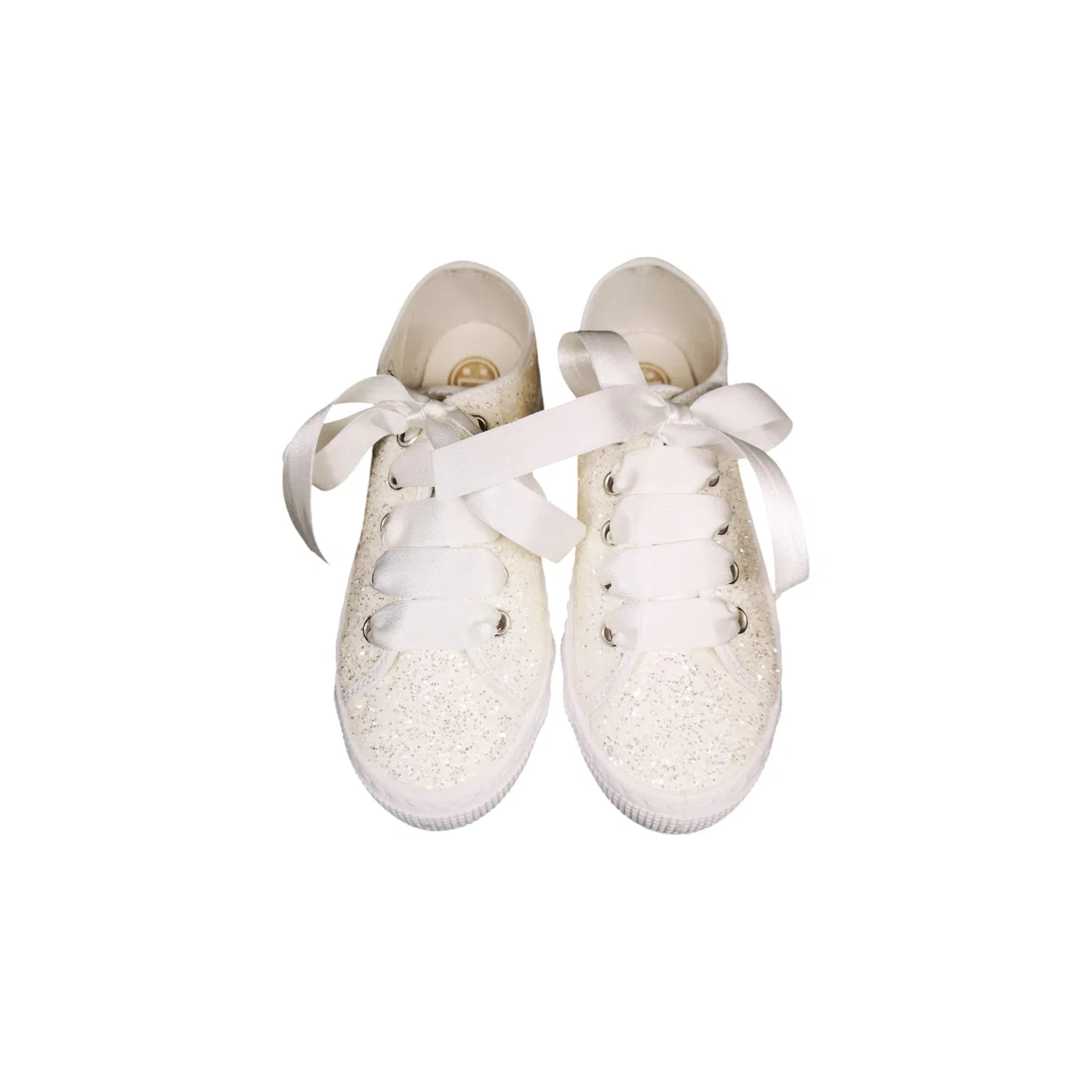 Детские кроссовки с блестками Dexco Vigevano, Glitter Bianco — фото 4