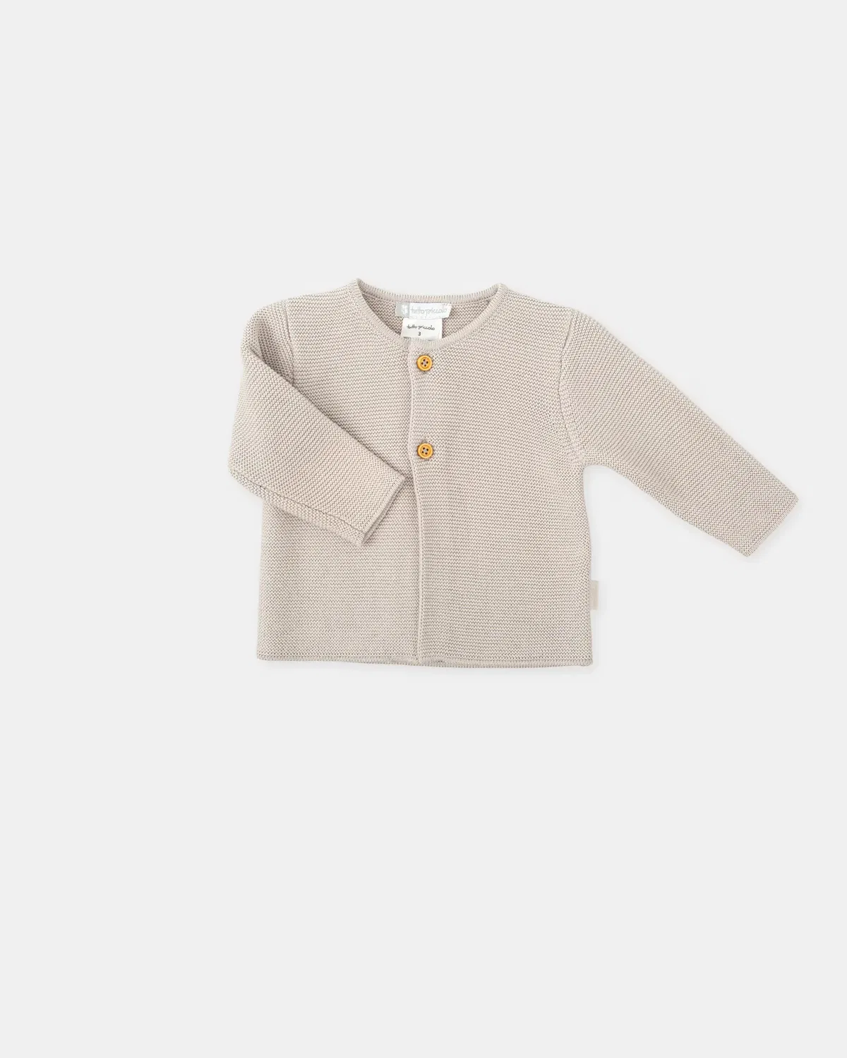Детская вязаная куртка для девочек с длинным рукавом Tutto Piccolo, Beige — фото 2
