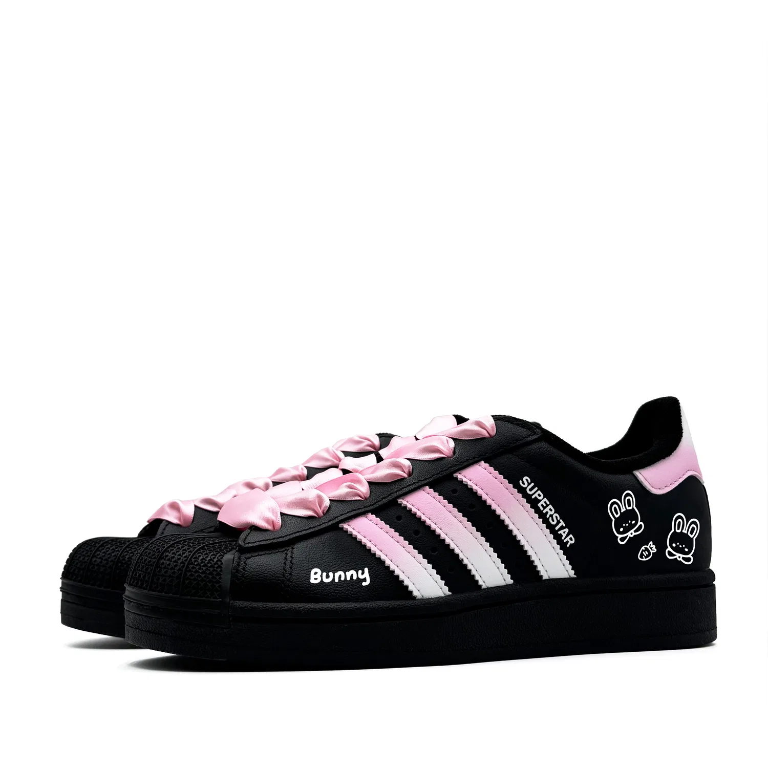 Детские кеды для скейтбординга с замшевым верхом Adidas Originals Superstar 2, Black — фото 4