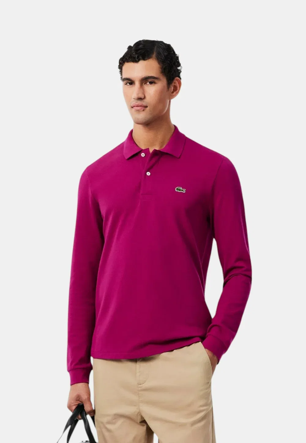 Polo ml col jbd - рубашка поло Lacoste, Rose Fushia-Jbd