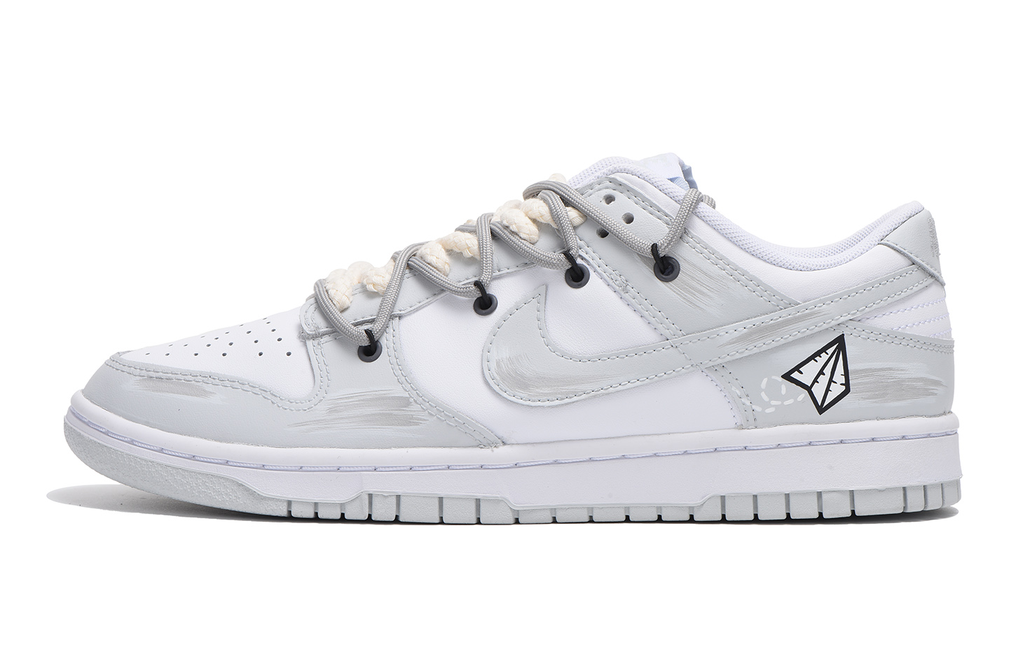 Кроссовки Nike Dunk Skateboard Shoes Men Low-Top, белый — фото 2