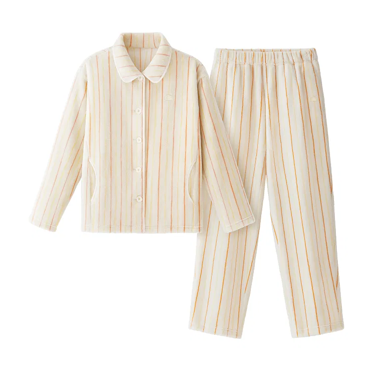 Детский комплект пижам BANANA IN, Cream Apricot Stripes