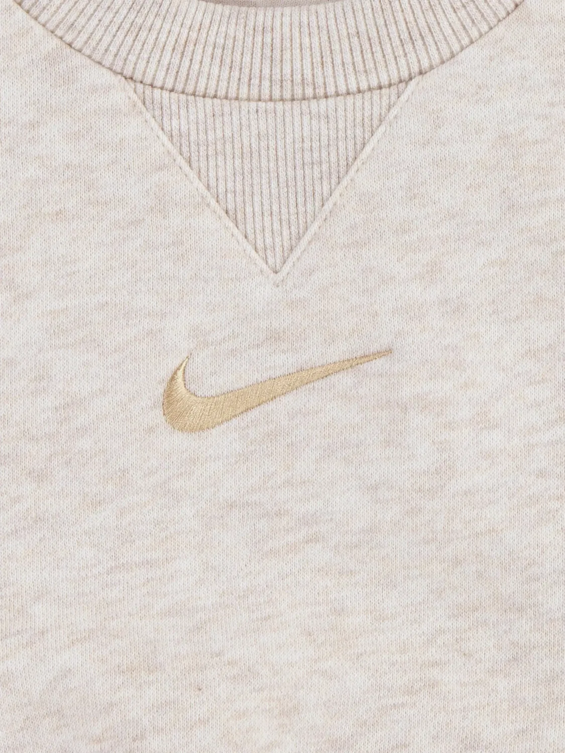 Комплект спортивной одежды с логотипом из флиса Nike, нейтральные — фото 2