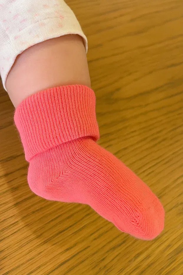 Детские носки для девочек хлопковые набор 3 шт Basics Eray Kids, White-Pink-Cream — фото 2