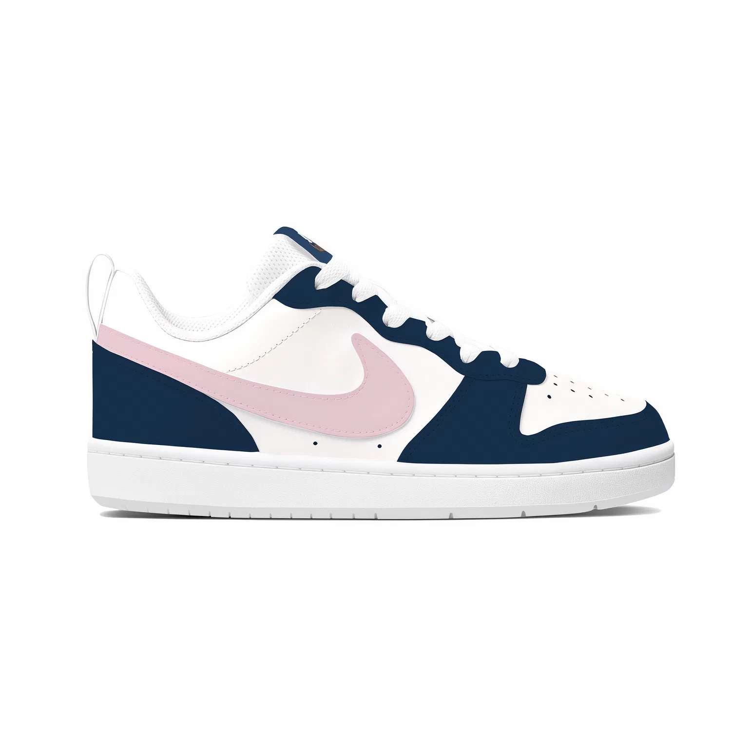 Детские скейтборд-кроссовки без гендера с низким верхом Nike Court Borough2, Light Blue — фото 4