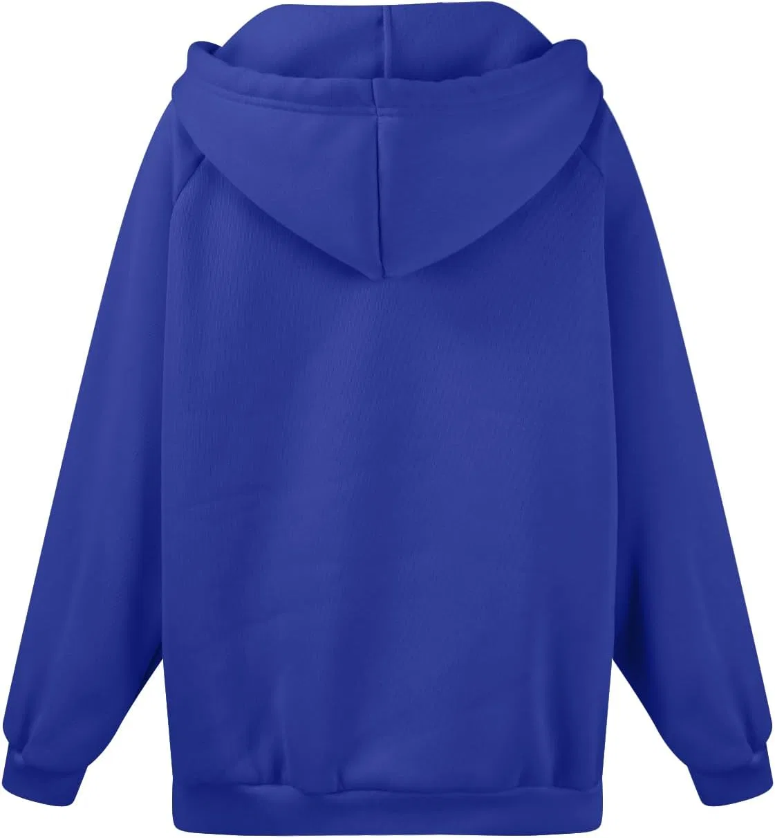 Женское худи на молнии оверсайз с капюшоном, с принтом, R70-Dark Blue — фото 4
