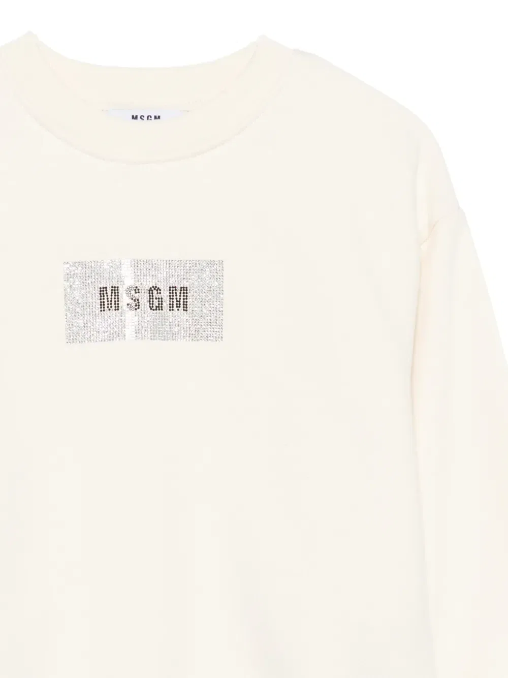 Украшенная толстовка MSGM Kids, бежевый — фото 3