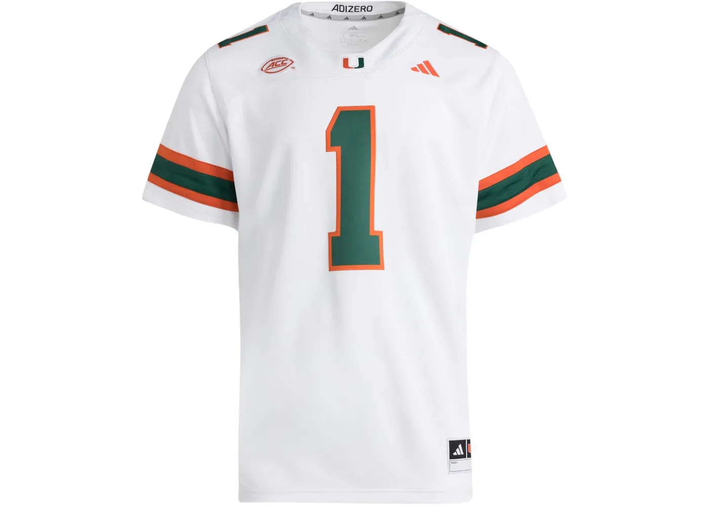 Мужская футбольная джерси выездная Hurricanes Premier Jersey Adidas, Miami White