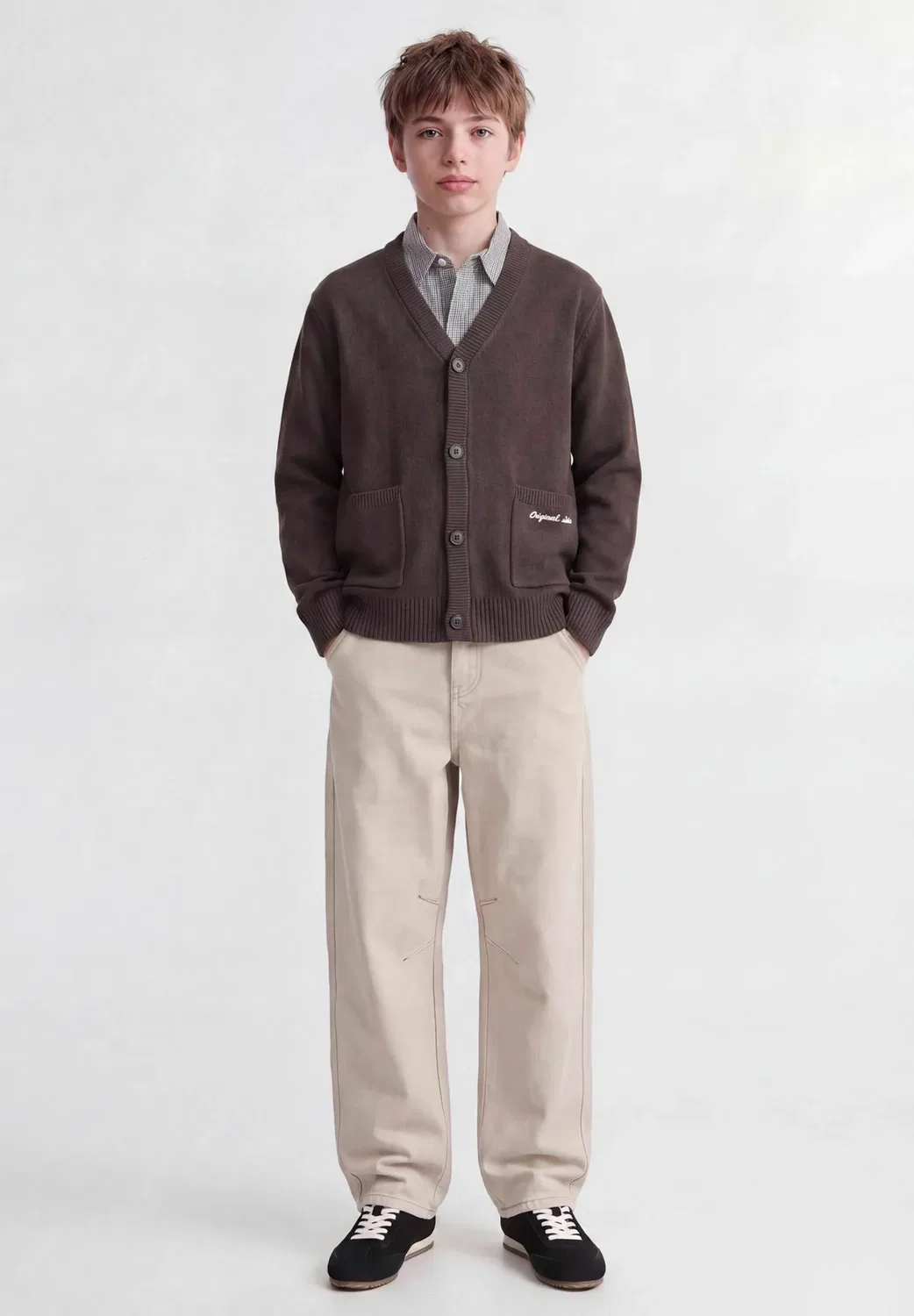 Брюки для мальчиков - свободный крой, джинсы Jack & Jones Junior, Pure Cashmere — фото 2
