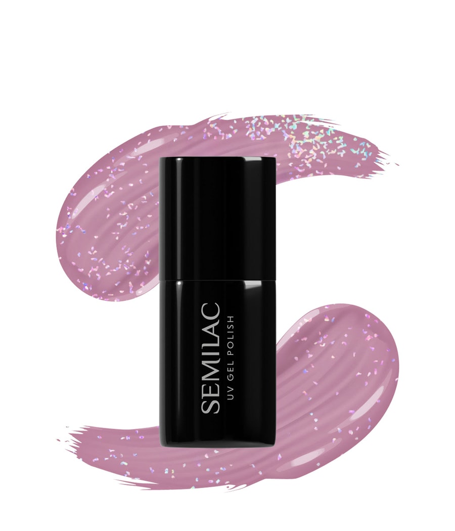 

Гель-лак для ногтей Semilac UV Colours UV Gel Polish, 319 Shimmer Dust Pink, 7 ml