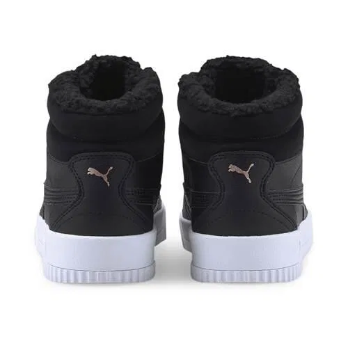 Детские универсальные кроссовки Carina Mid Fur Puma, Schwarz — фото 4