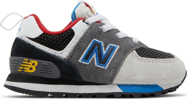 

Кроссовки New Balance 574 Bungee Toddler 'Magnet Serene Blue', серый