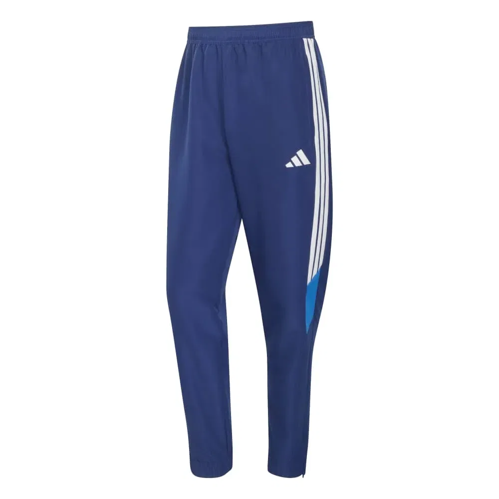 Мужские тренировочные брюки из футера с застежкой на шнурке Adidas Tiro 26 Essentials Training Tracksuit Pants, Blue — фото 3