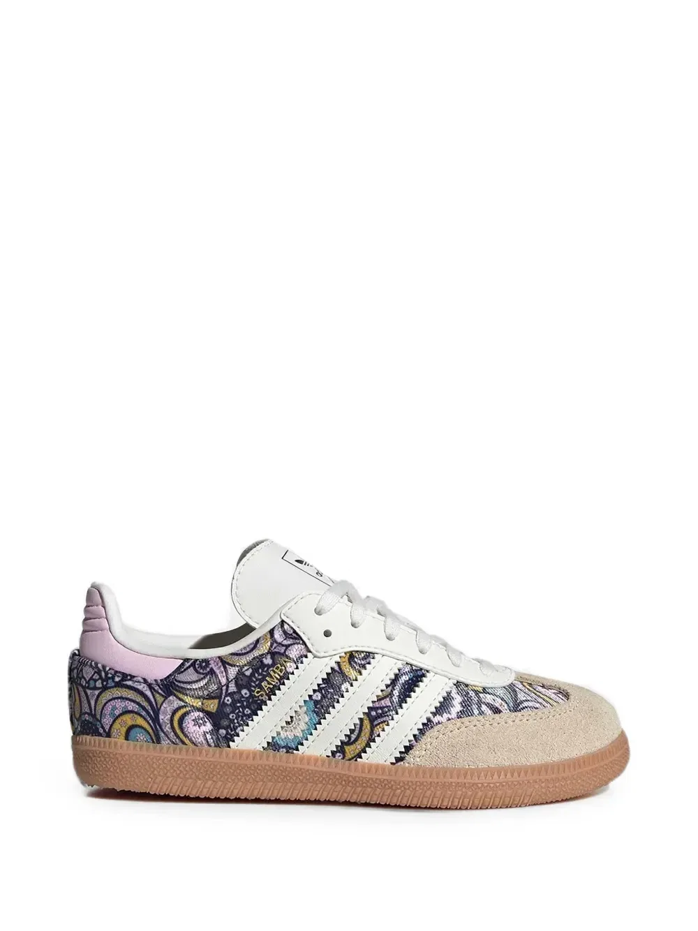 Кроссовки с принтом пейсли Samba OG Adidas Kids, белый