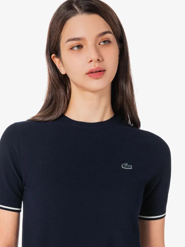 Свитер с круглым вырезом LACOSTE, базовый, Navy — фото 2