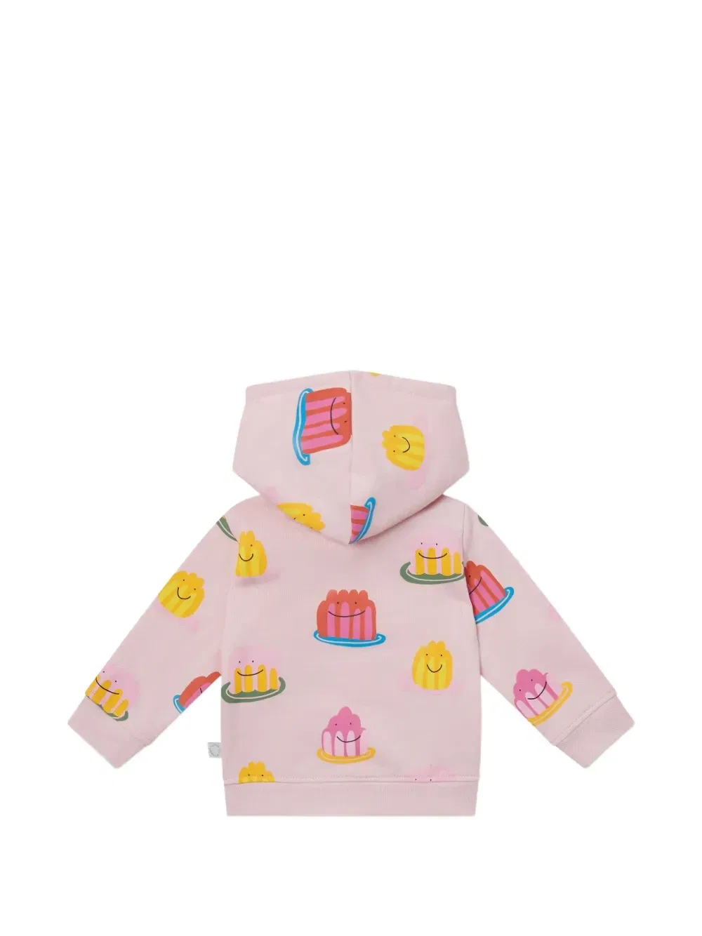 Худи на молнии с принтом Stella McCartney Kids, розовый — фото 2
