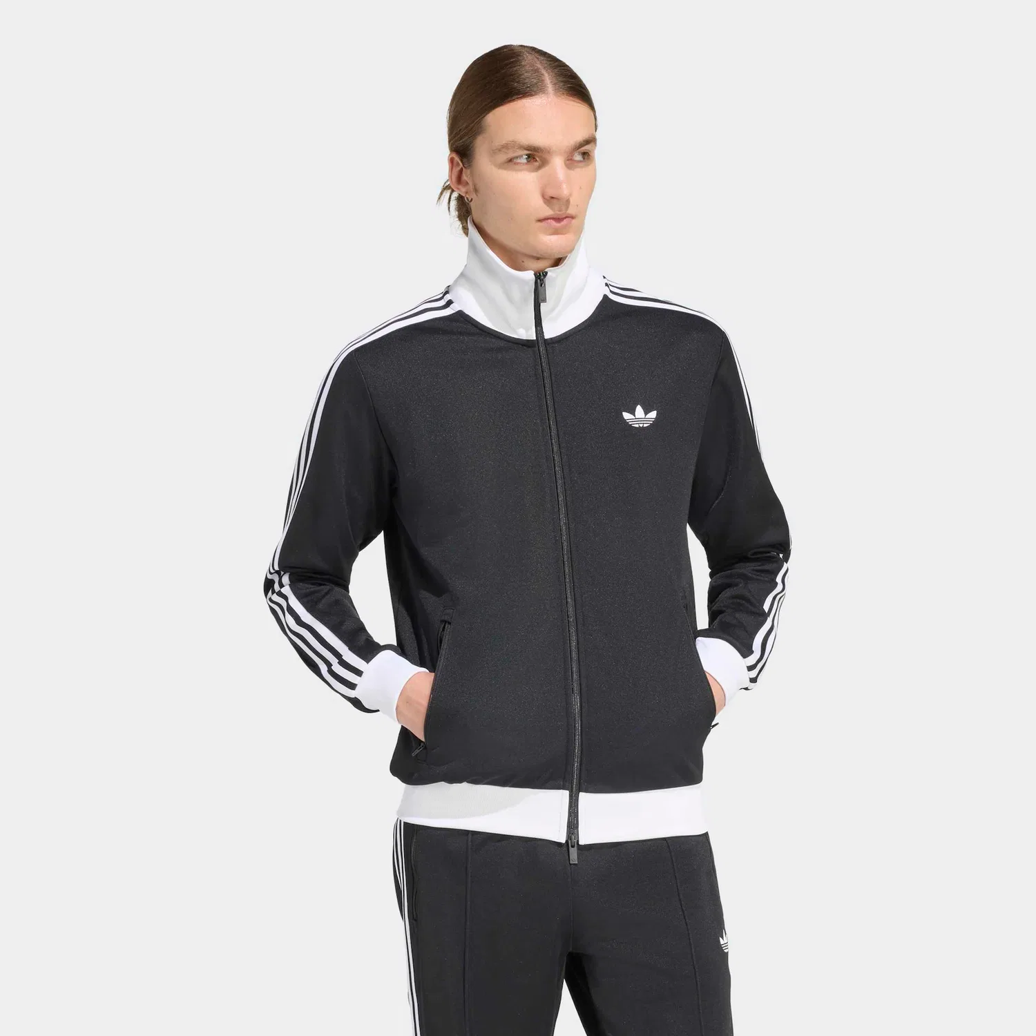 Мужская олимпийка с воротником-стойкой Adidas Originals, Black