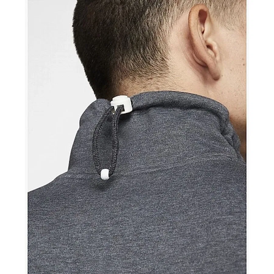 Спортивный свитшот с капюшоном Nike Ny Dri-FIT Restore Qz, Серый — фото 4